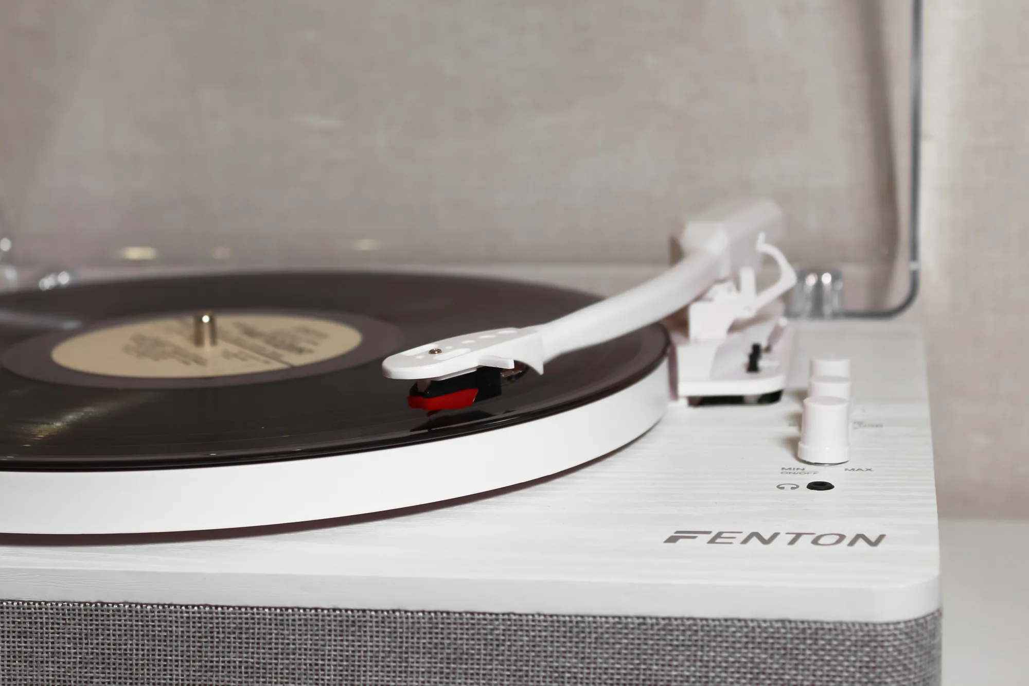 Вініловий програвач  Fenton TT Classic White з Bluetooth, USB (без кришки) - Зображення 12