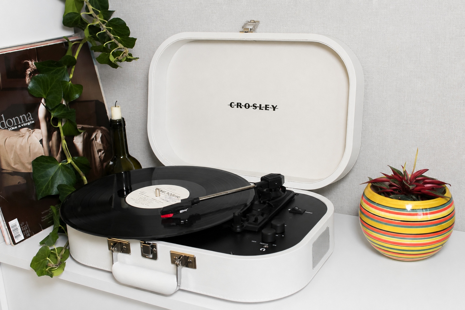 Вініловий програвач Crosley Discovery White Sand Bluetooth - Зображення 7