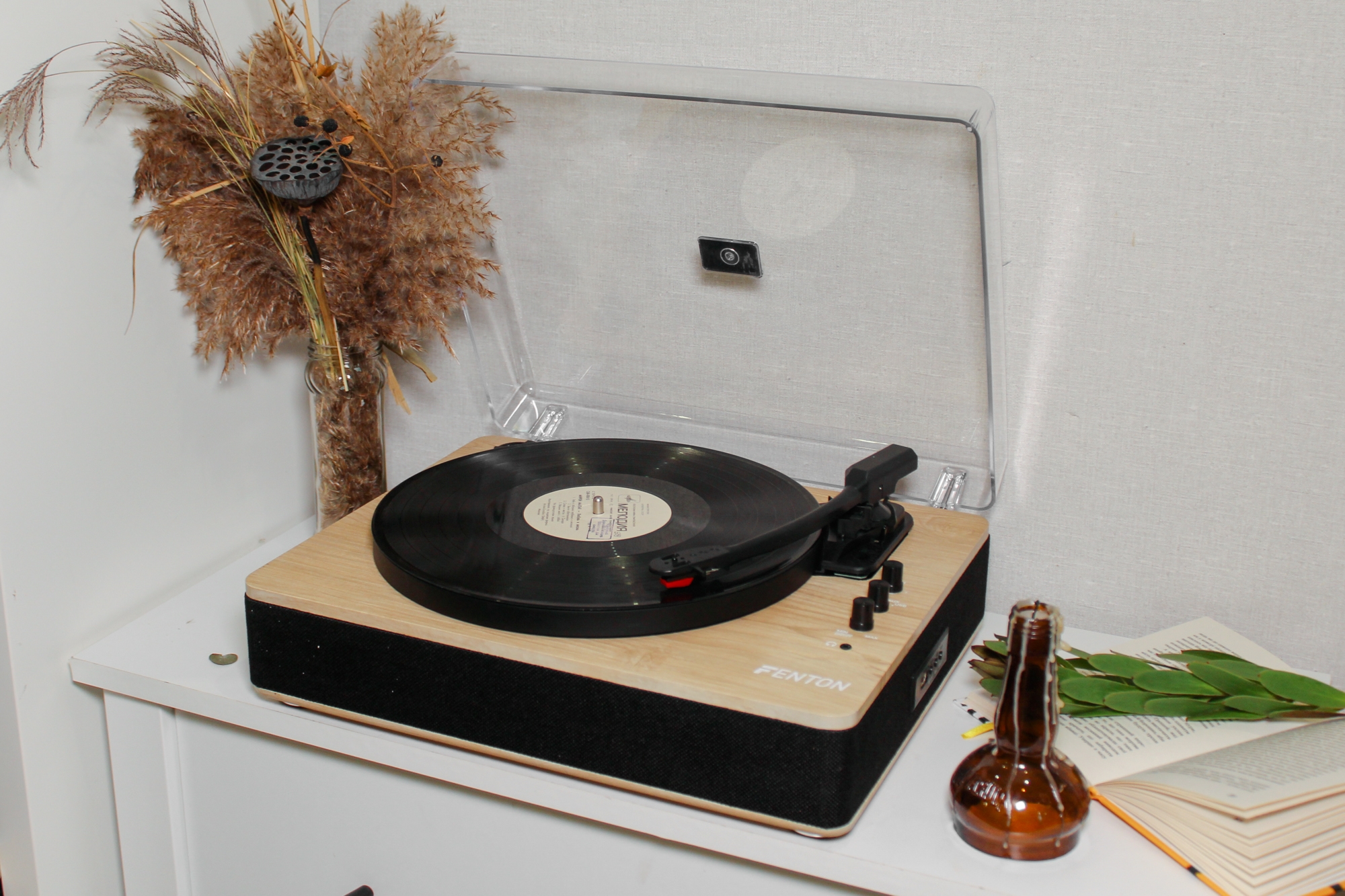 Вініловий програвач Fenton TT Classic Plus Light Wood з Bluetooth, USB - Зображення 13