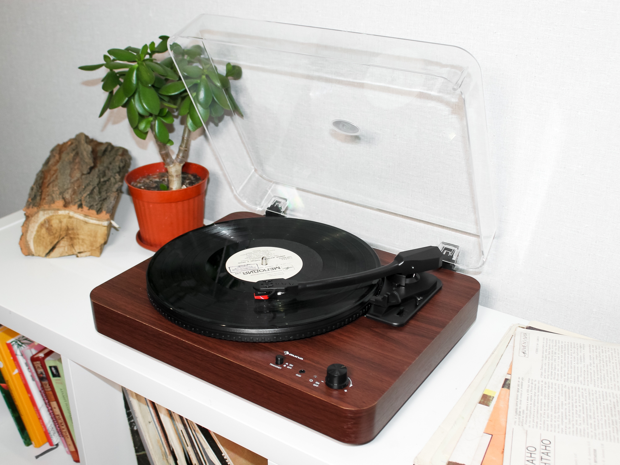 Вініловий програвач Auna TT-Classic Light Wood - Зображення 3
