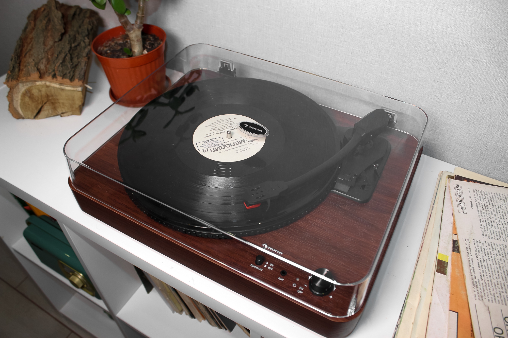 Вініловий програвач Auna TT-Classic Light Wood - Зображення 8