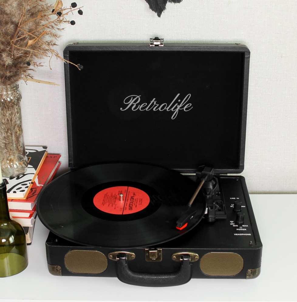 Вініловий програвач для вінілу Retrolife Black