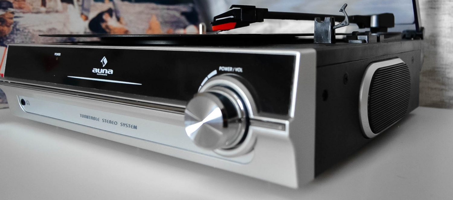 Програвач вінілу Auna TBA-928, вініловий програвач з вбудованими колонками Уцінка - Зображення 8