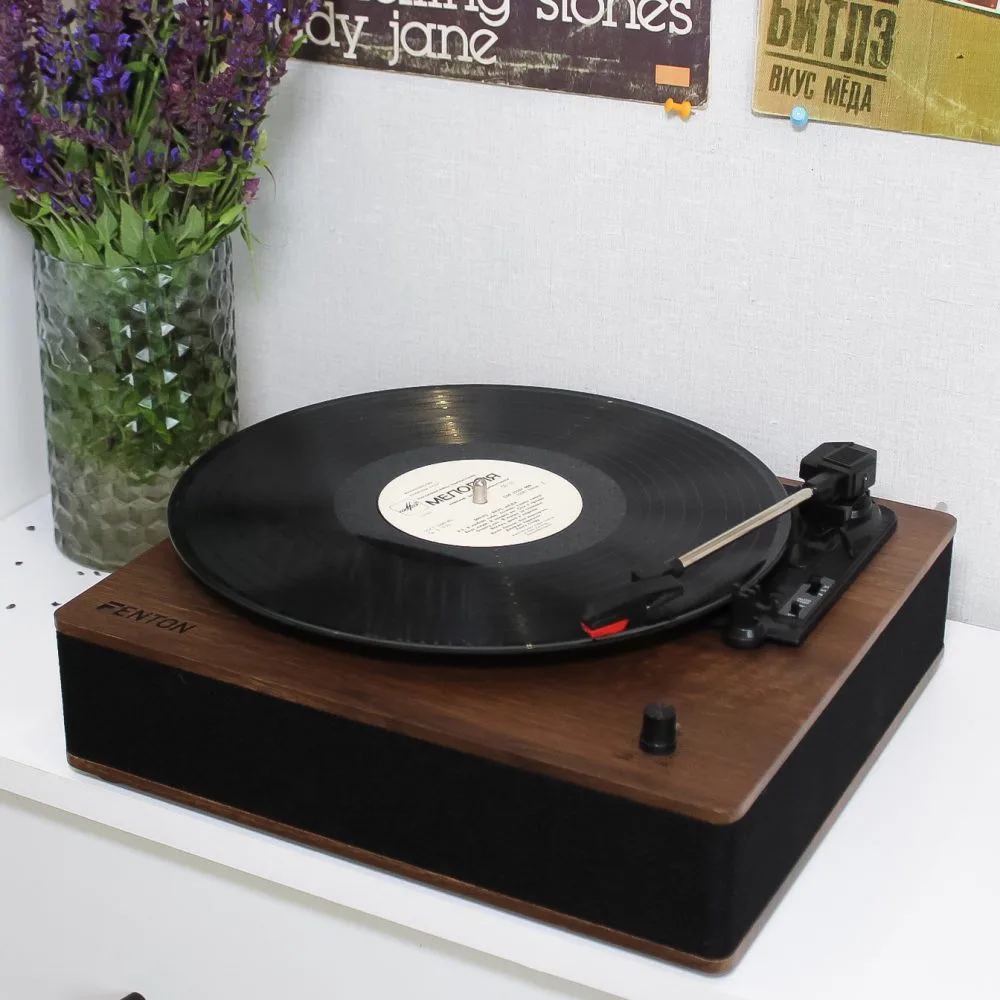 Вініловий програвач Fenton TT Classic Simple Wood з Bluetooth (без кришки)