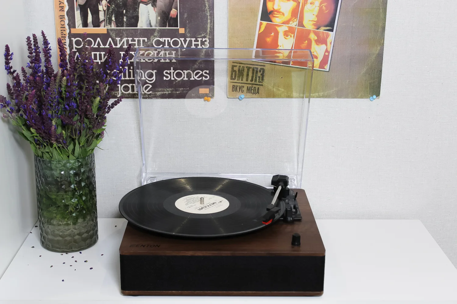 Вініловий програвач Fenton TT Classic Simple Wood з Bluetooth - Зображення 5