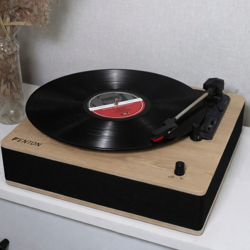 Вініловий програвач Fenton TT Classic Simple Light Wood з Bluetooth (без кришки)