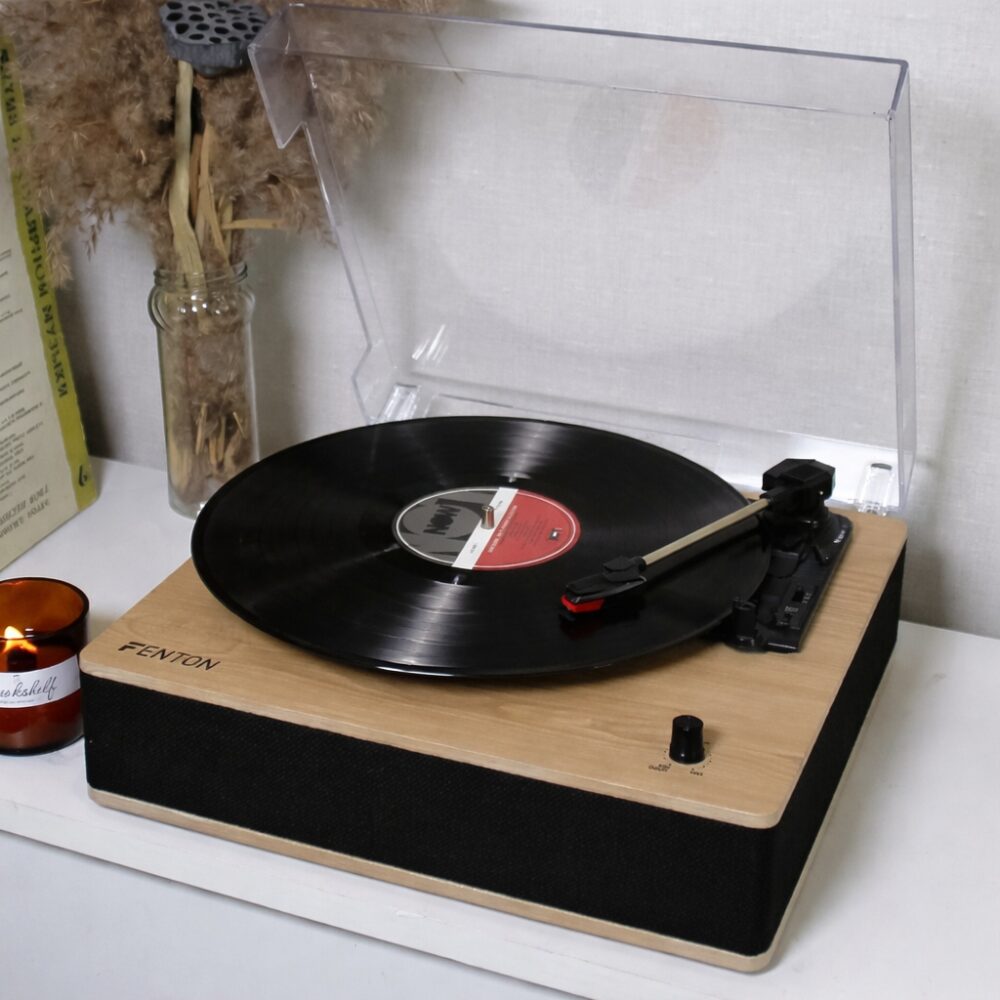 Вініловий програвач Fenton TT Classic Simple Light Wood з Bluetooth Уцінка