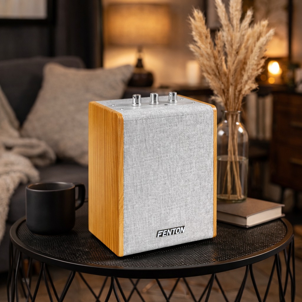 Активна акумуляторна колонка Fenton Wood 20W AUX Bluetoth - Зображення 11