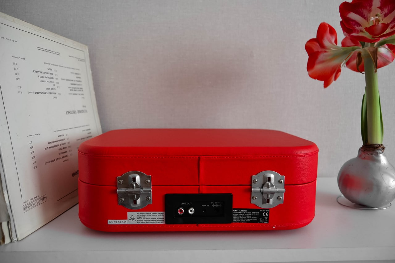 Вініловий програвач Muse Red з Bluetooth та USB - Зображення 8