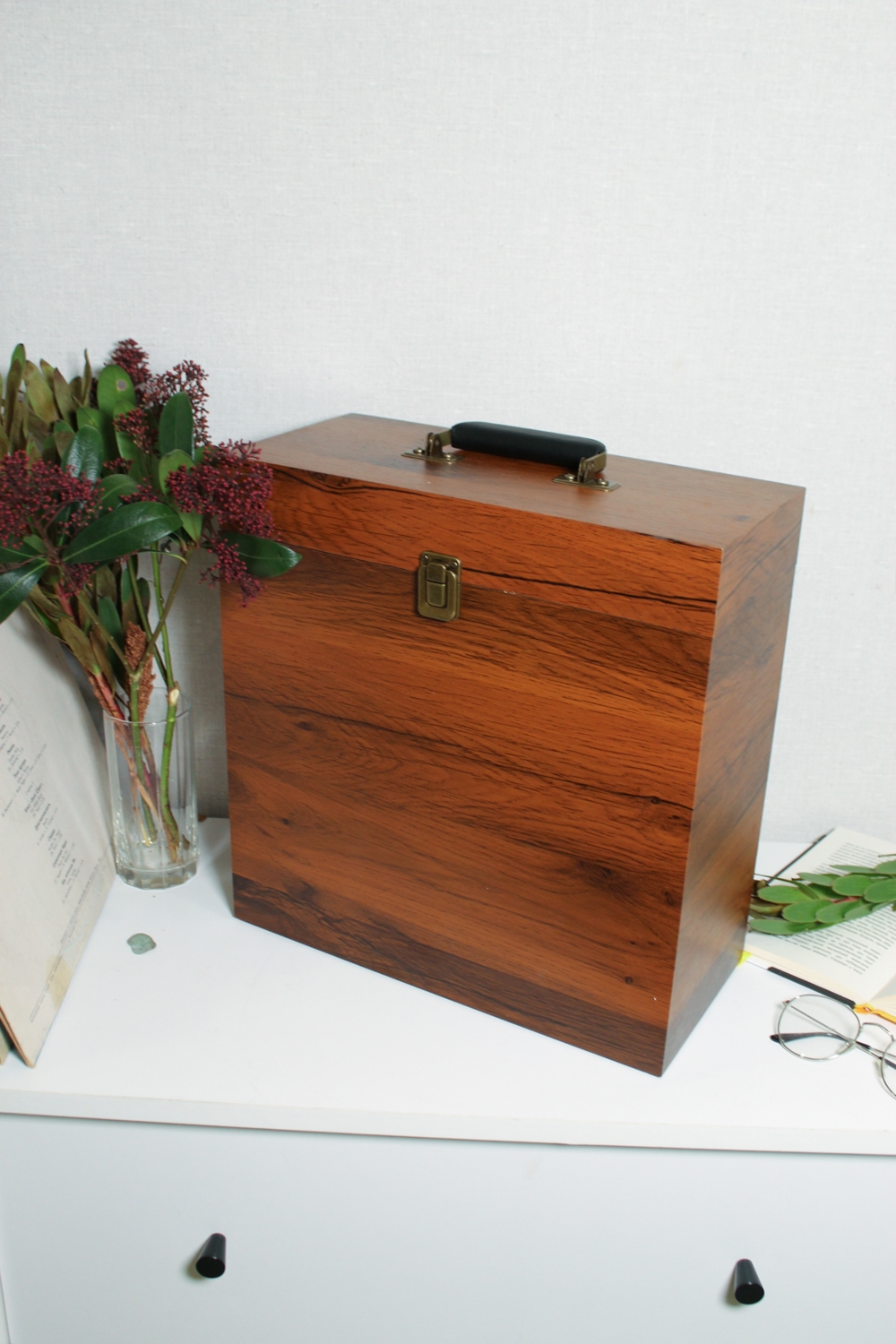 Кейс для пластинок (футляр) 12" Fenton Wood , підставка для платівок Уцінка - Зображення 2