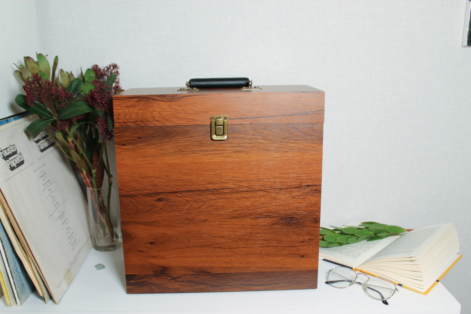 Кейс для пластинок (футляр) 12" Fenton Wood , підставка для платівок Уцінка - Зображення 3