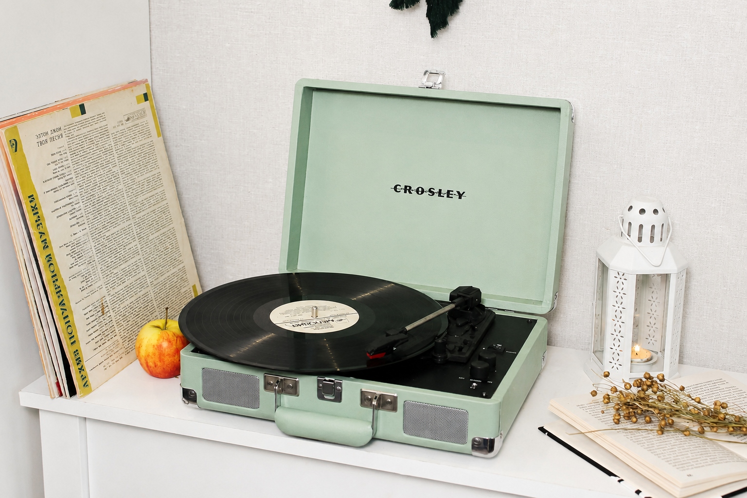 Вініловий програвач Crosley Cruiser Plus Mint Bluetooth Уцінка - Зображення 5