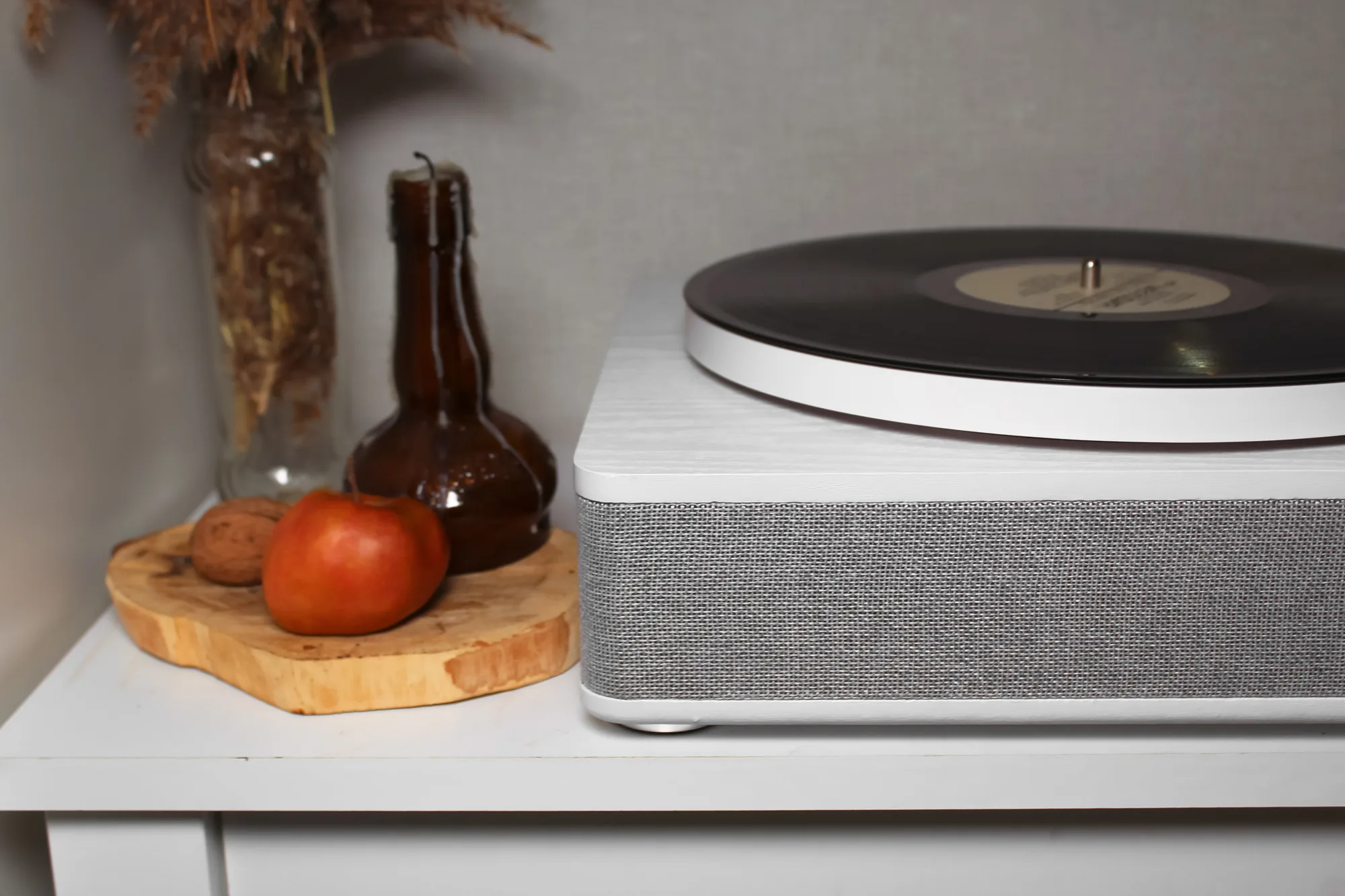 Вініловий програвач  Fenton TT Classic White з Bluetooth, USB (без кришки) - Зображення 14