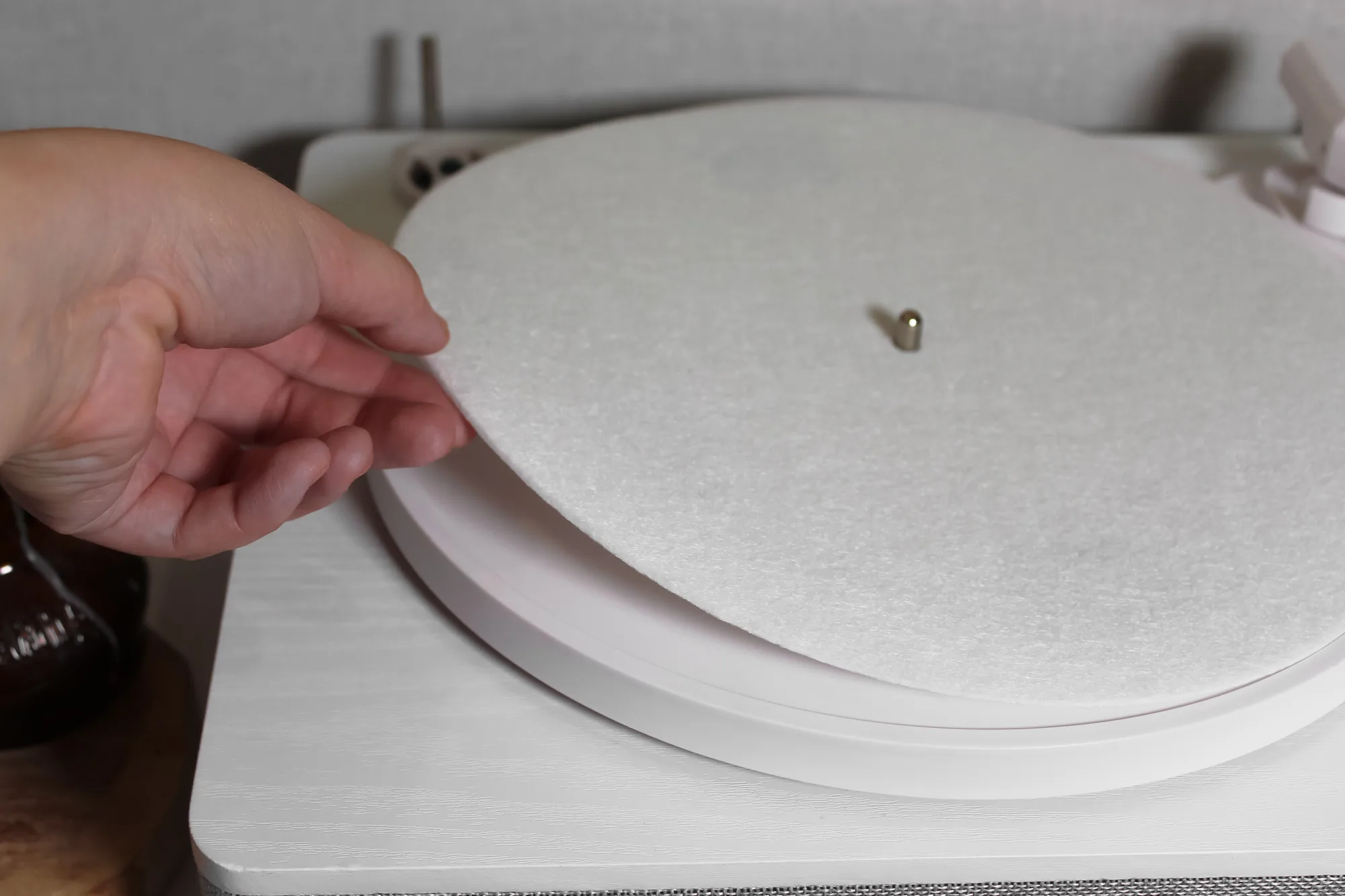 Вініловий програвач  Fenton TT Classic White з Bluetooth, USB (без кришки) - Зображення 20