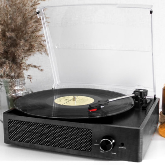 Вініловий програвач Merosco Black Wood з Bluetooth