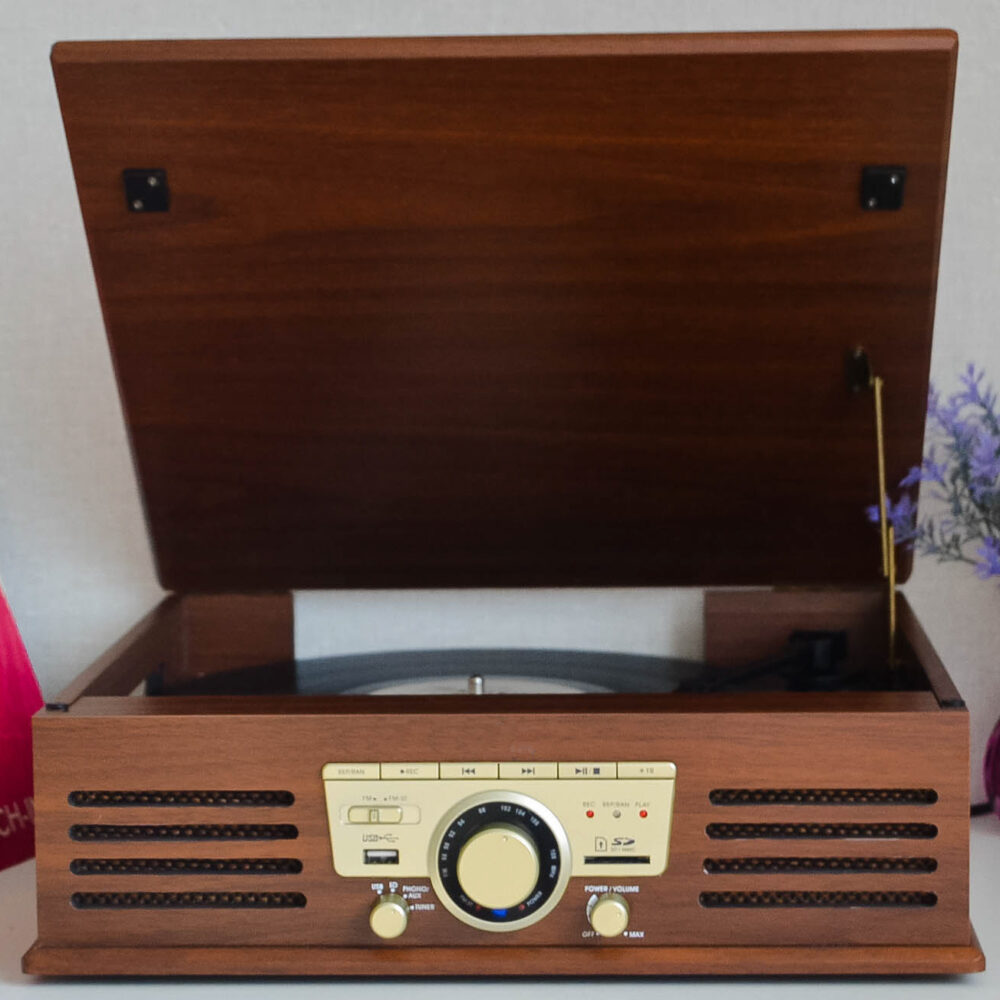 Вініловий програвач Sunstech PXR32 з Bluetooth, FM, USB, SD