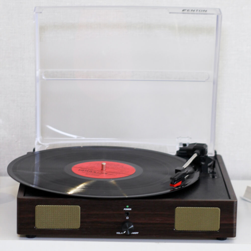 Програвач вініловий Fenton Simple Wood+Gold