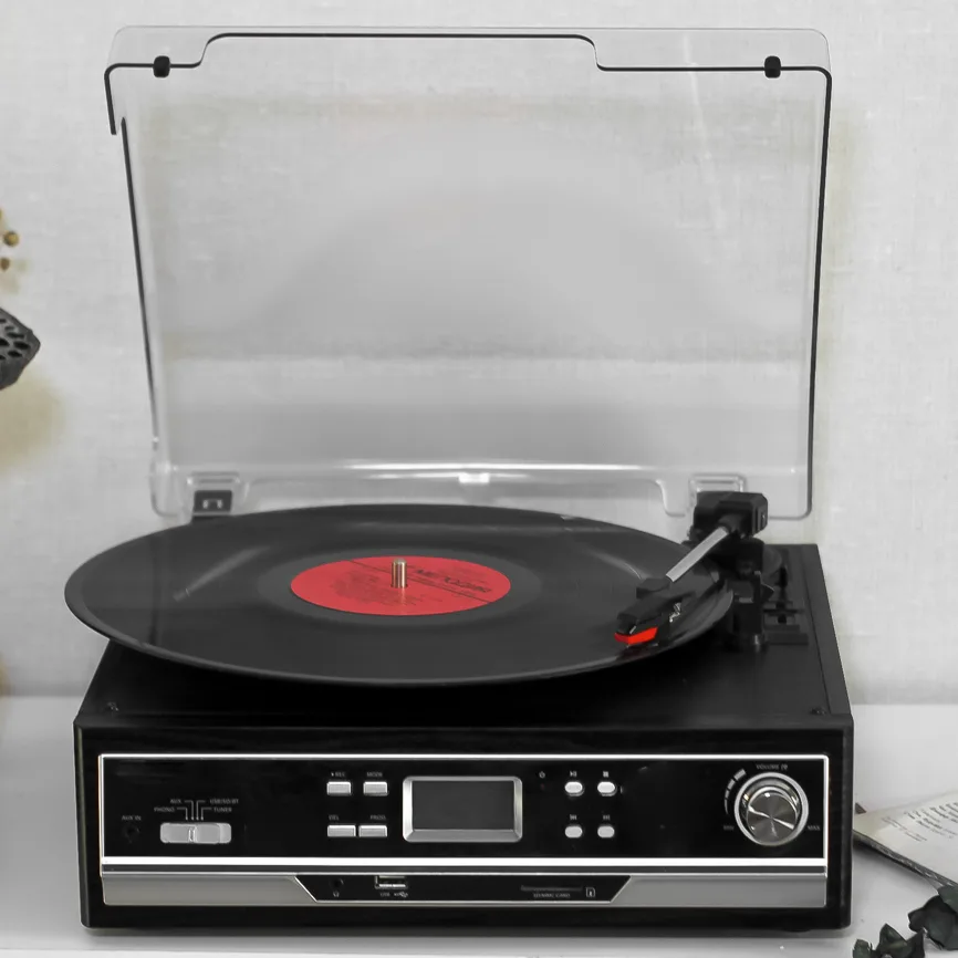 Вініловий програвач Technaxx TX22+ з USB, SD, Bluetooth, AUX, магнітофон