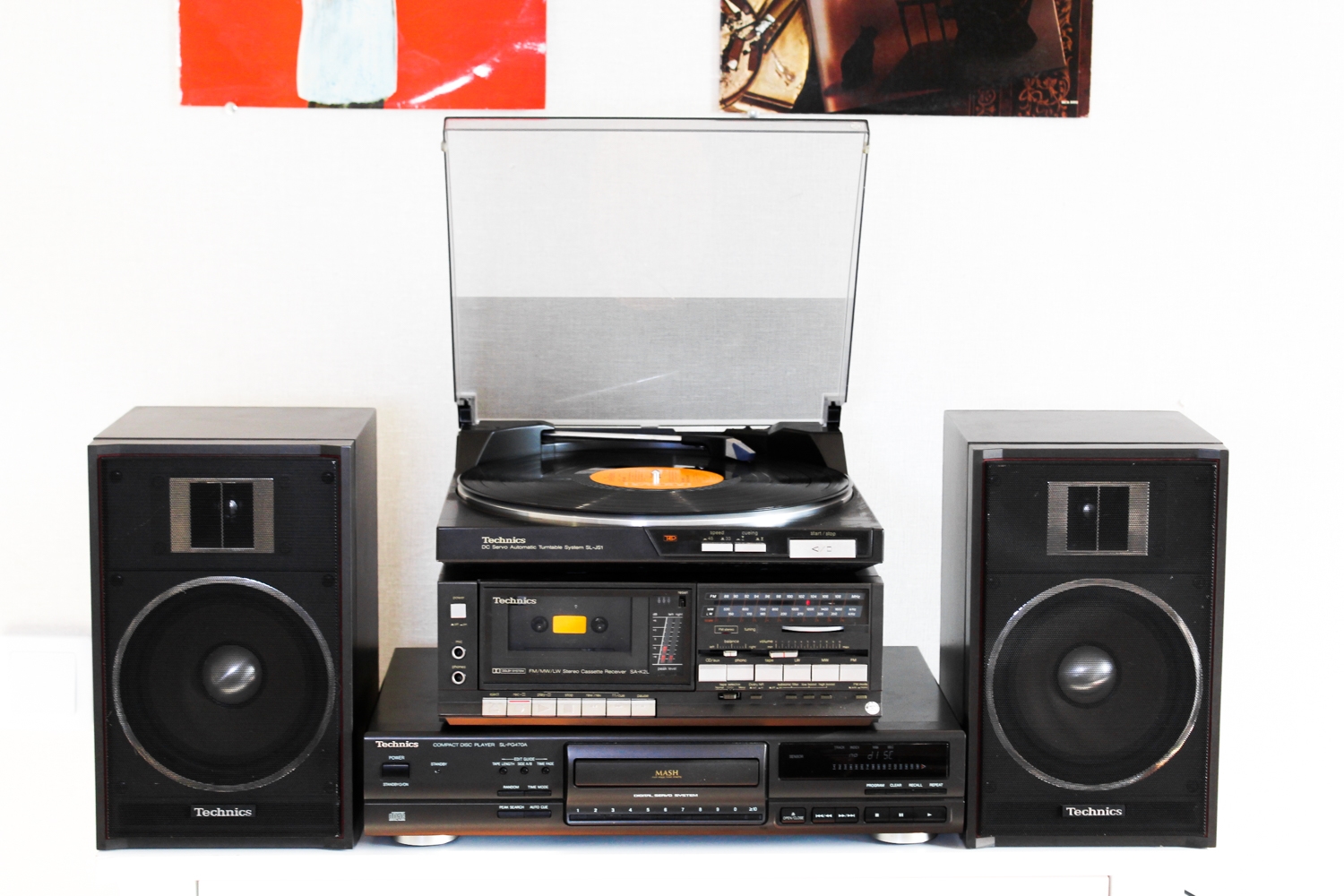 Вініловий програвач автоматичний Technics SL-JS1 +магнітофон, CD підсилювач, фонокоректор, колонки - Зображення 10
