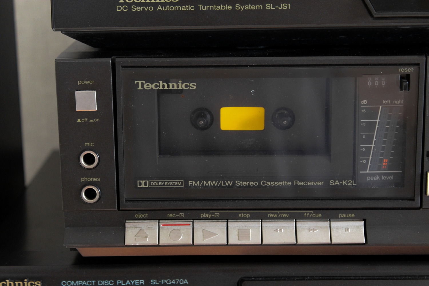 Вініловий програвач автоматичний Technics SL-JS1 +магнітофон, CD підсилювач, фонокоректор, колонки - Зображення 16