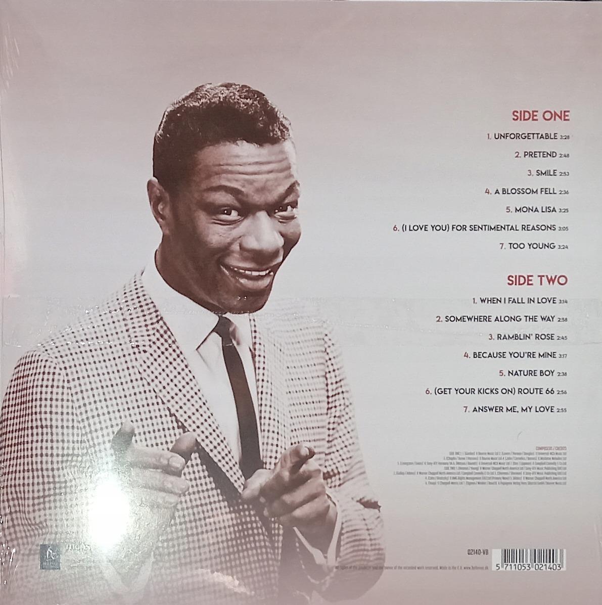 Вінілова платівка Nat King Cole - The unforgettable 12" - Зображення 2