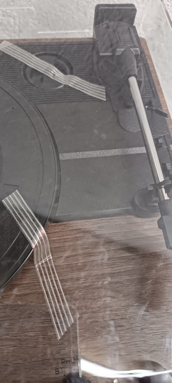 Вініловий програвач Audizio Dark Wood з Bluetooth IN OUT, відтворює всі платівки, колонки вбудовані в дно Уцінка - Зображення 14