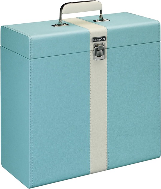 Кейс для пластинок (футляр) 12" Lenco Blue TTA-300BUWH Уцінка