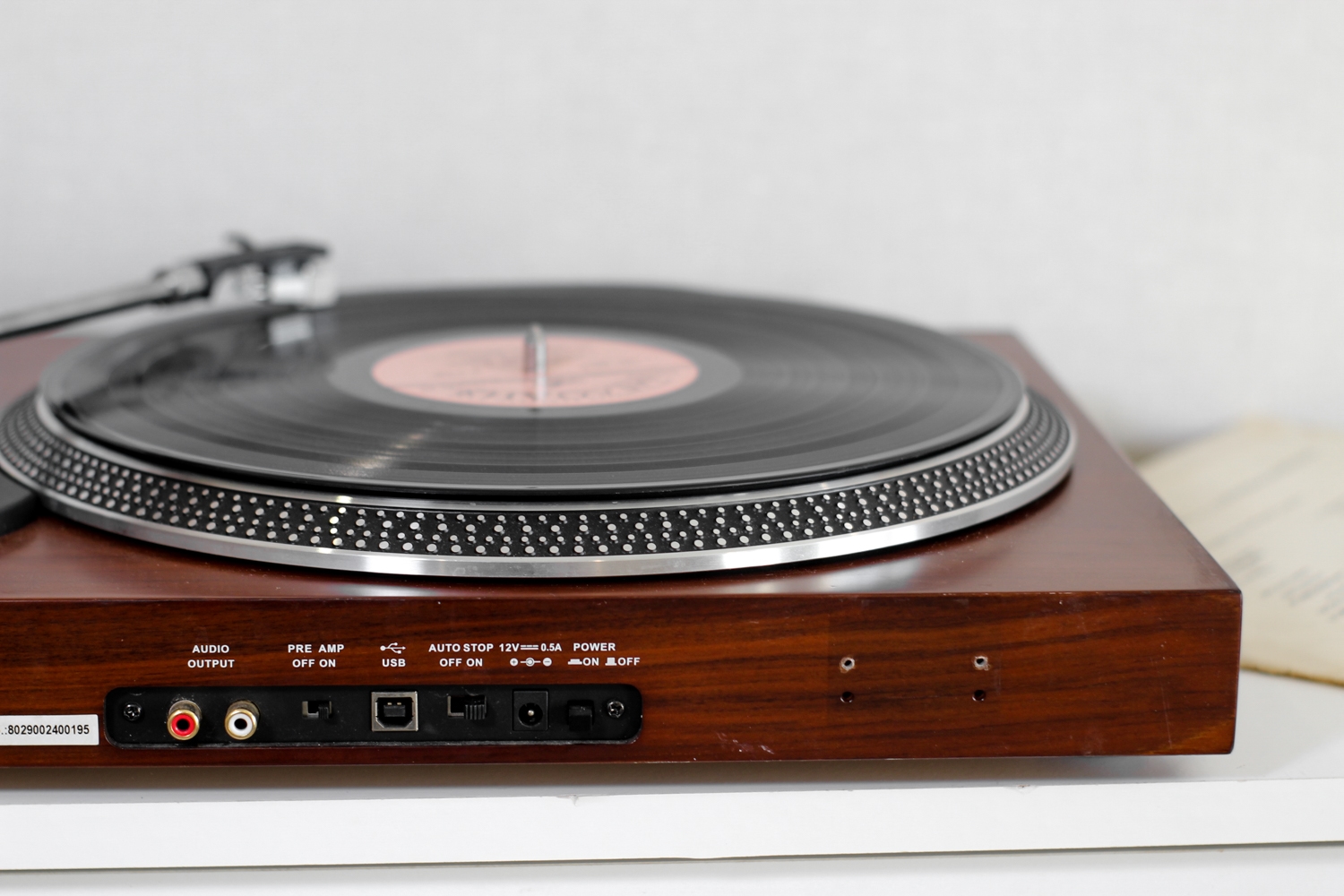 Програвач вініловий Lenco L-90x з противагою тонарма, антискейтингом, антивібраціний Уцінка - Зображення 12