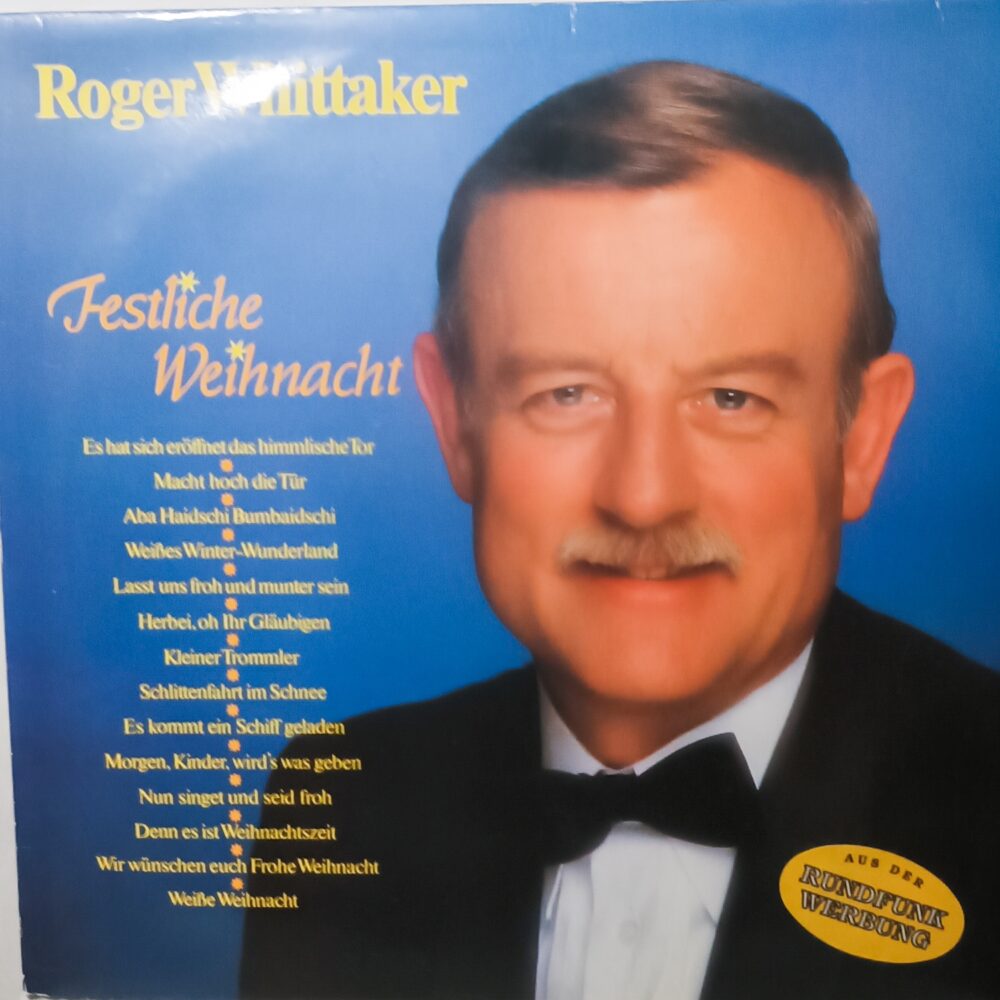Вінілова платівка Christmas Roger Whittaker – Festliche Weihnachtr - VG (різдвяне, німецькою)