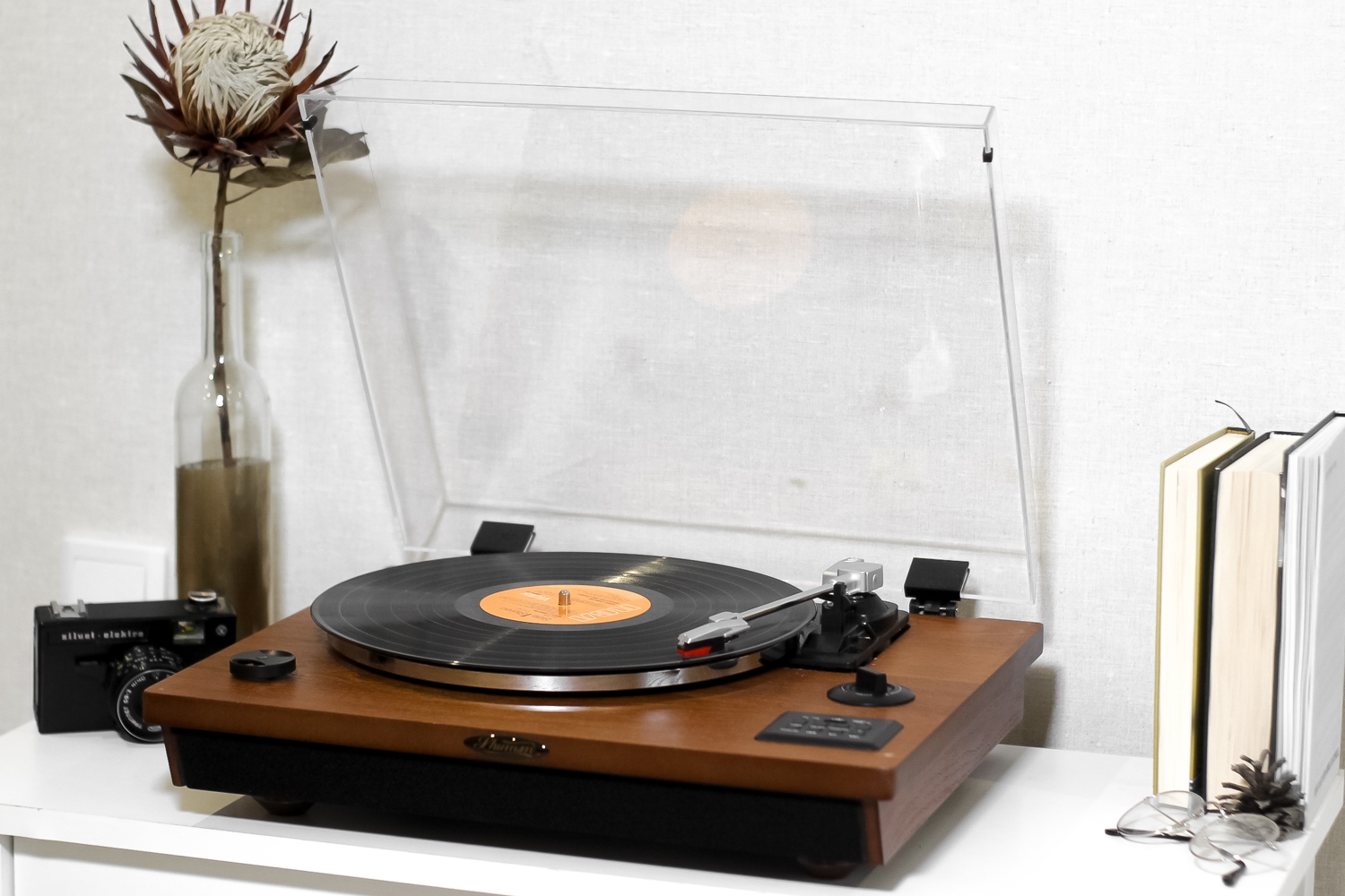 Вініловий програвач Shuman Wood Bluetooth IN, колонки вбудовані Уцінка - Зображення 3