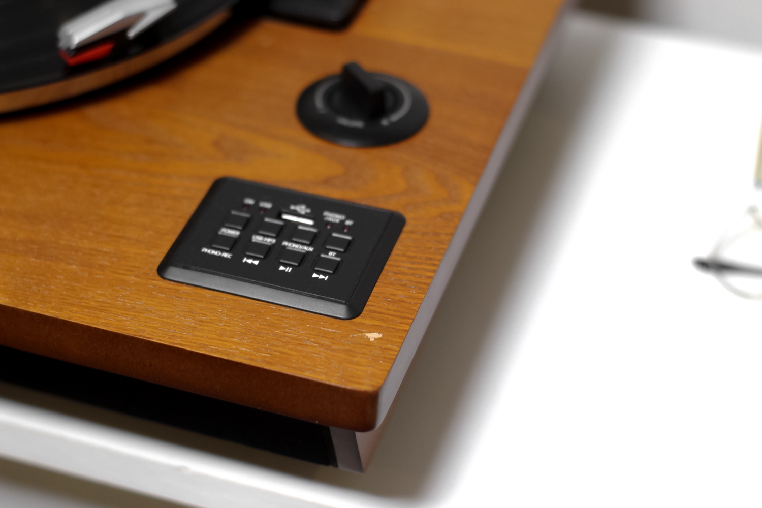 Вініловий програвач Shuman Wood Bluetooth IN, колонки вбудовані Уцінка - Зображення 4