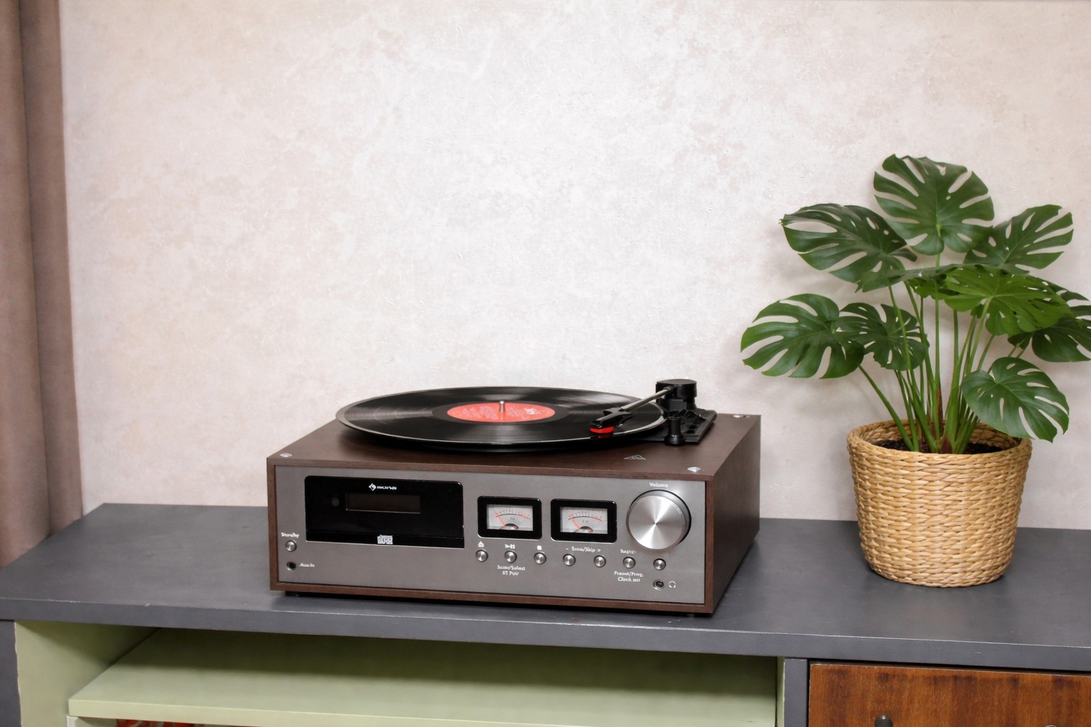 Вініловий програвач Audizio Oxford Bluetooth, FM, USB Wood Уцінка - Зображення 2