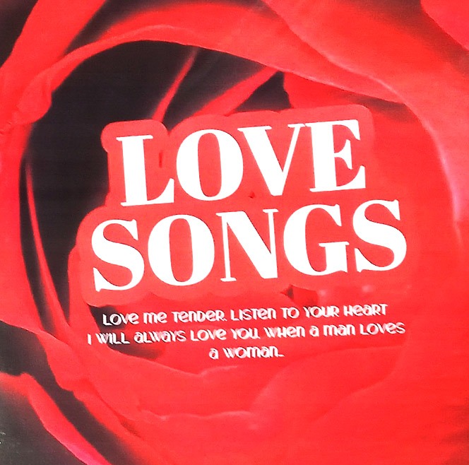 Вінілова платівка збірник романтичних хітів Love Songs : Elvis Presley, Michael Jackson, Elton John та інші