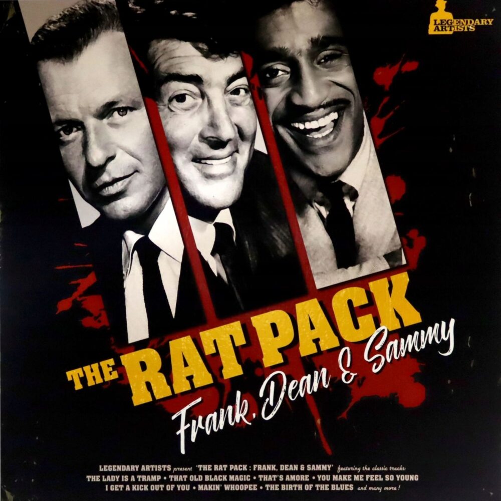 Вінілова платівка збірних культових пісень The Rat Pack: Frank Sinatra, Dean Martin та Sammy Davis Jr.