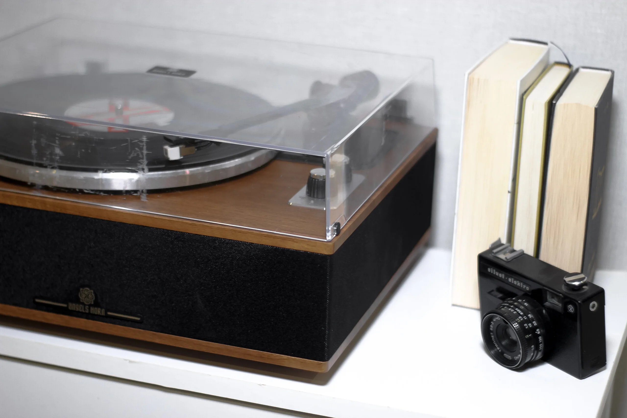 Вініловий програвач Angel Horn Wood з Bluetooth, голка Audio-Technica, повнорозміний диск, вбудовані динаміки, противага тонарма - Зображення 7