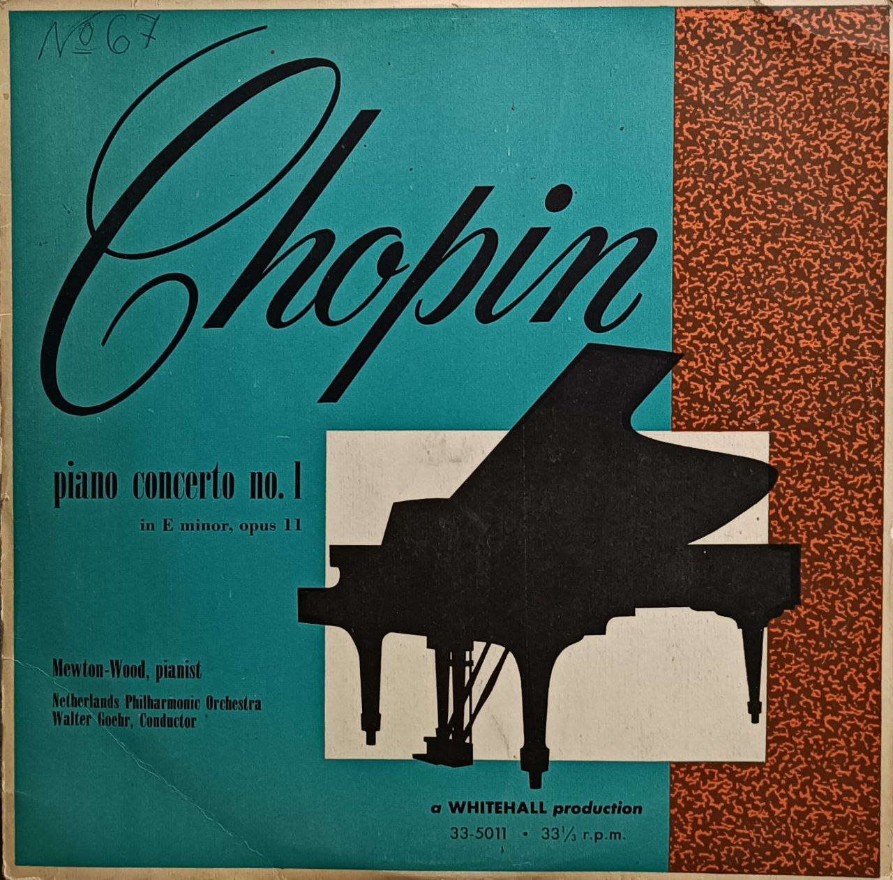 Вінілова платівка класичної музики Frédéric Chopin – Piano Concerto No. 1 in E minor, Op. 11 – VG