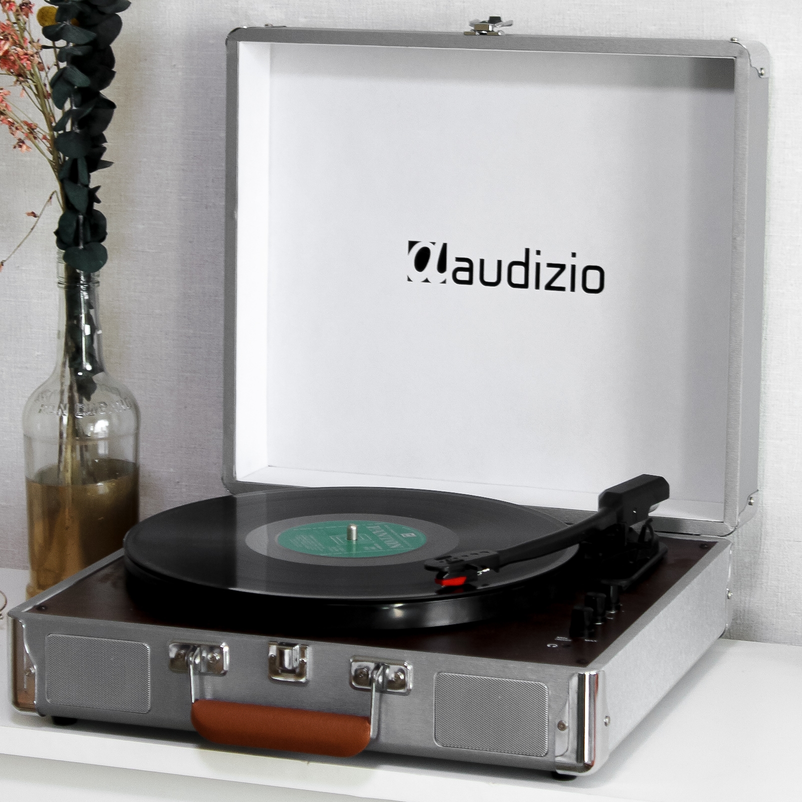Вініловий програвач Audizio Billy Bob Silver з Bluetooth