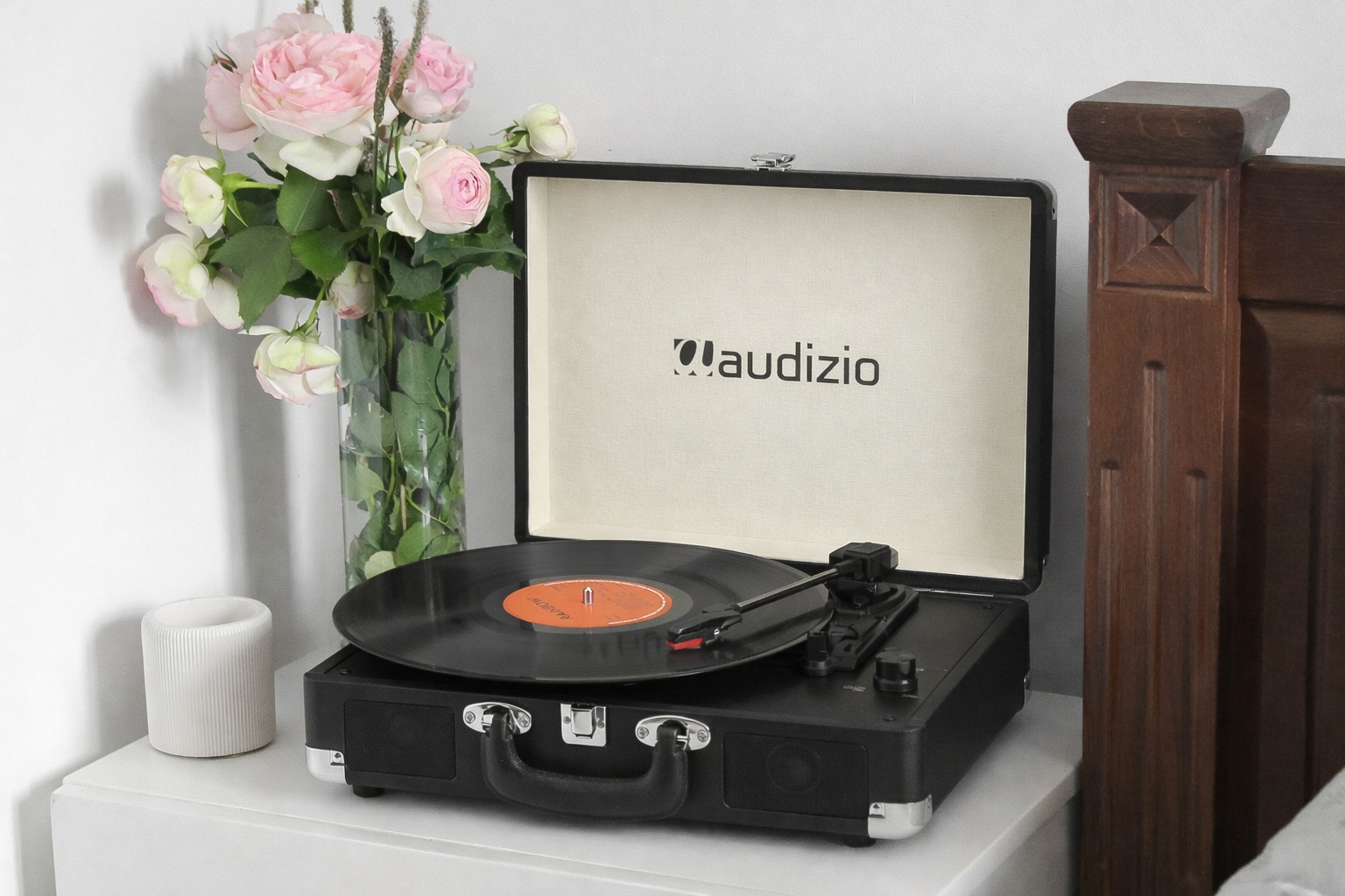 Вініловий програвач Audizio Black з Bluetooth IN/OUT та вбудованими колонками - Зображення 6