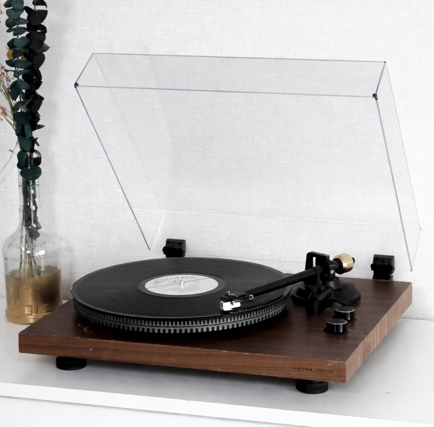 Вініловий програвач Argon Audio TT MK2 Wood, голка Audio-Technica, важкий диск, противага тонарма Уцінка