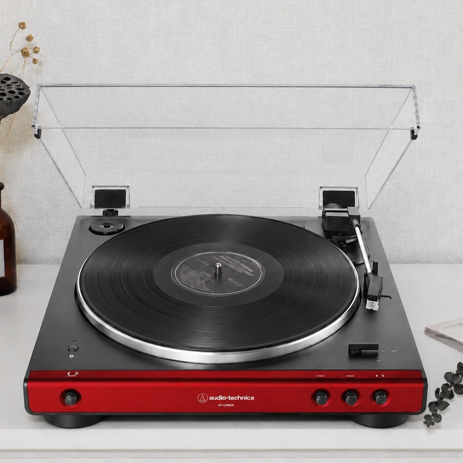 Вініловий програвач Audio-Technica AT-LP60X Red з Bluetooth , автоматичний | Outlet