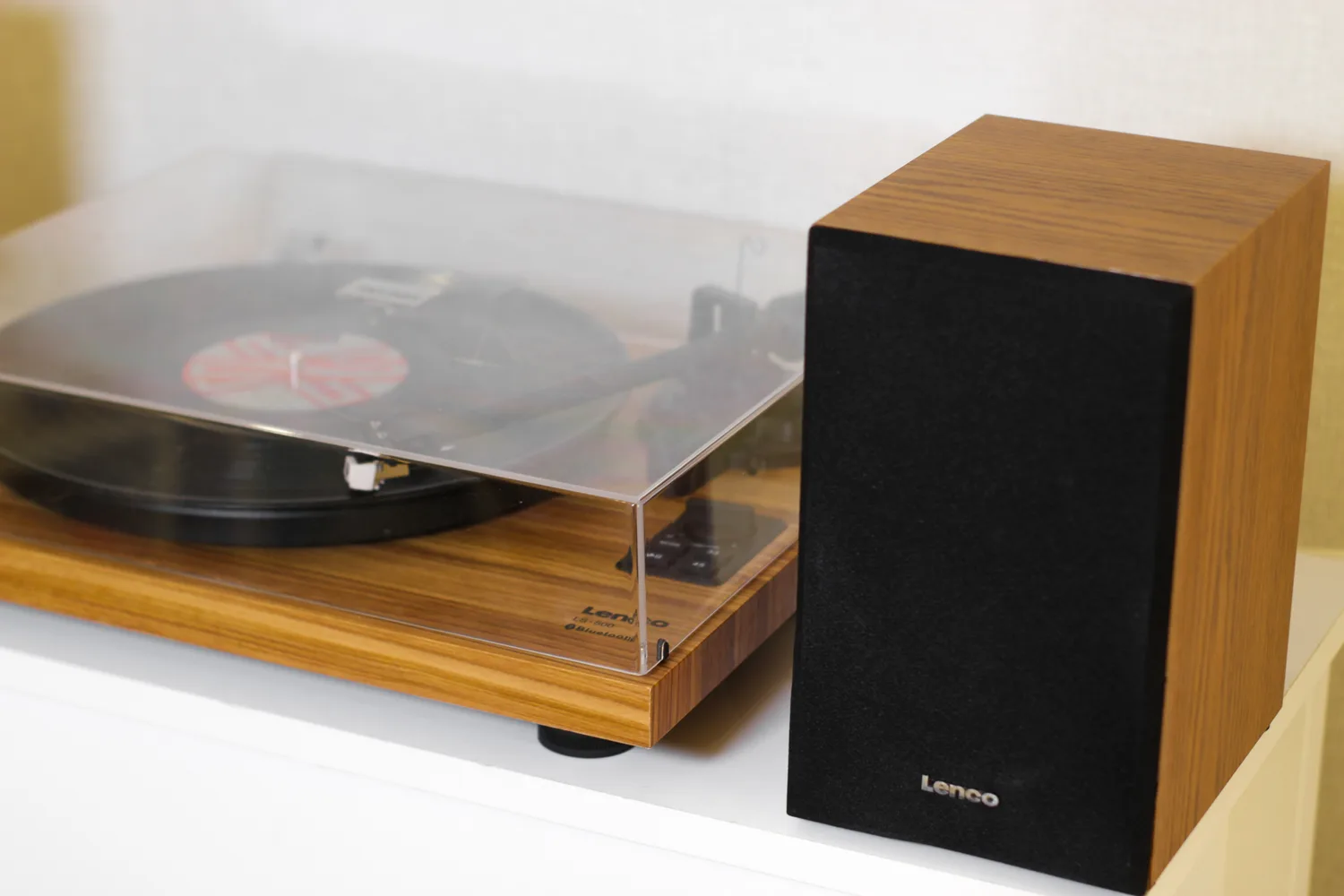 Вініловий програвач Lenco LS-500 Wood з Bluetooth IN, колонки в комплекті 40 W, антискейтинг, противага тонарм - Зображення 7